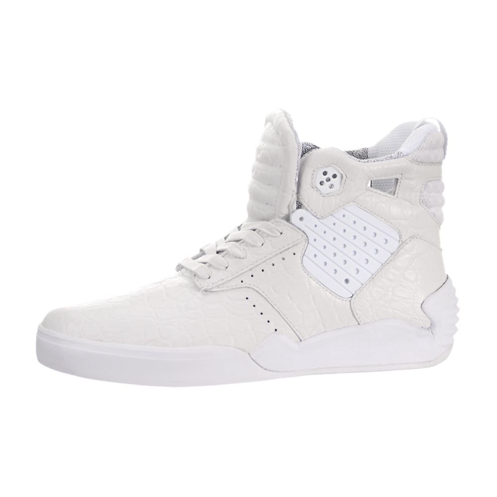 Baskets Montantes Supra SkyTop IV Blanche White/White-White Homme | ULC-84783895